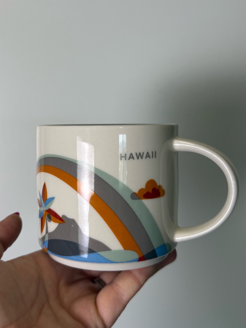 Starbucks You are Here Collection‎ Hawaii Honolulu Ceramic Coffee Mug Cup 12oz